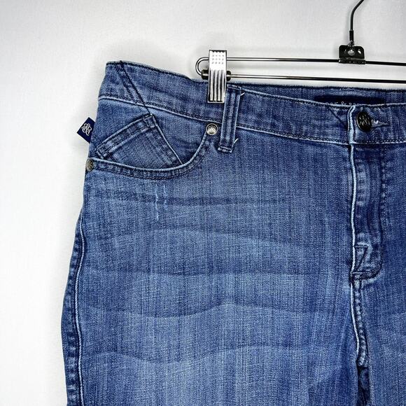 Rock & Republic Berlin Skinny Leg Jean Blue Denim Wash Women's Size 16 - Picture 5 of 13